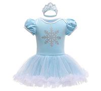 MYRISAM Costume de Carnaval pour Filles de Bébé Blanche-Neige Sirène Belle Sofia Anniversaire de Princesse Tutu Robe Romper Bodysuit w/Bandeau Tenue de Noël Halloween 12-18 mois