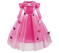 MYRISAM Robe de Cendrillon de Carnaval Papillon Déguisements Filles Princesse Costume de Cinderella Halloween Cosplay Noël Robe de Soirée Cérémonie Anniversaire Photographie Bal 2-3 Ans