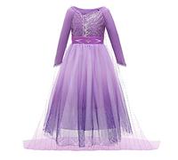 MYRISAM Robe de Sofia de Carnaval Déguisements Filles Princesse Costume de Raiponce Enfants Conte de Fée Halloween Cosplay Noël Robe de Soirée Cérémonie Anniversaire Photographie 5-6 ans