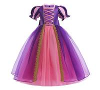 MYRISAM Robe de Sofia de Carnaval Déguisements Filles Princesse Costume de Raiponce Enfants Conte de Fée Halloween Cosplay Noël Robe de Soirée Cérémonie Anniversaire Photographie 4-5 ans