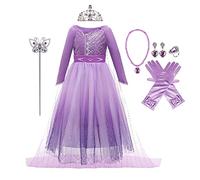 MYRISAM Robe de Sofia de Carnaval Déguisements Filles Princesse Costume de Raiponce Enfants Conte de Fée Halloween Cosplay Noël Robe de Soirée Cérémonie Anniversaire avec Accessoires 2-3 ans