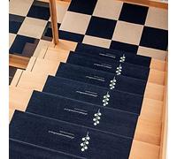 MyrRhe Set of 5 Glow in The Dark Night Stair Mats - Tapis de protection intérieur et extérieur pour enfants, Elderly And Dogs (Color : Cherry2)