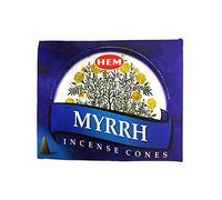 Myrrrh Boîte de 12 boîtes 10 cônes d'encens HEM de l'Inde