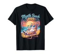 Myrte Beach Chat 2026 Vacances Surfer Trip Girls T-Shirt