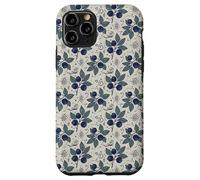 Myrtille Botanique Folk Motif Nature Jardin Cuisine Coque pour iPhone 11 Pro