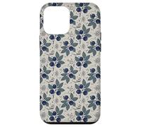 Myrtille Botanique Folk Motif Nature Jardin Cuisine Coque pour iPhone 12 Mini