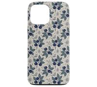 Myrtille Botanique Folk Motif Nature Jardin Cuisine Coque pour iPhone 13 Pro Max