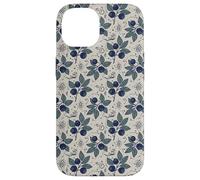 Myrtille Botanique Folk Motif Nature Jardin Cuisine Coque pour iPhone 14