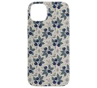 Myrtille Botanique Folk Motif Nature Jardin Cuisine Coque pour iPhone 14 Plus