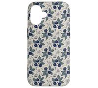 Myrtille Botanique Folk Motif Nature Jardin Cuisine Coque pour iPhone 16