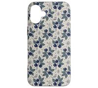 Myrtille Botanique Folk Motif Nature Jardin Cuisine Coque pour iPhone 16 Plus