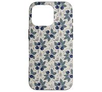 Myrtille Botanique Folk Motif Nature Jardin Cuisine Coque pour iPhone 16 Pro