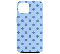 Myrtille Claire à Gros Pois Bleu bohème Vintage esthétique Coque pour iPhone 13