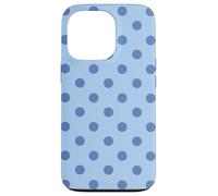 Myrtille Claire à Gros Pois Bleu bohème Vintage esthétique Coque pour iPhone 13 Pro
