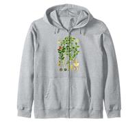 Myrtilles Botanique Vintage Forest Berry Fresh Style Sweat à Capuche