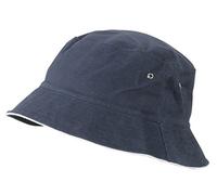 Myrtle Beach Bob en coton souple (S-M, navy/white)