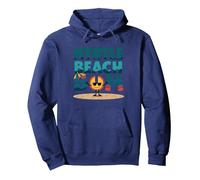 Myrtle Beach Bum Vacation Sun Fun Beach Cadeau pour Amoureux de la Plage Sweat à Capuche, Unisexe pour Adultes, Bleu Marine, S