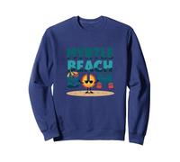 Myrtle Beach Bum Vacation Sun Fun Beach Cadeau pour Amoureux de la Plage Sweatshirt, Unisexe pour Adultes, Bleu Marine, XL