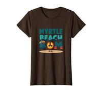 Myrtle Beach Bum Vacation Sun Fun Beach Cadeau pour Amoureux de la Plage T-Shirt, Femme, Marron, 3XL