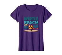 Myrtle Beach Bum Vacation Sun Fun Beach Cadeau pour Amoureux de la Plage T-Shirt, Femme, Violet, 3XL