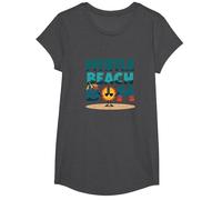 Myrtle Beach Bum Vacation Sun Fun Beach Cadeau pour Amoureux de la Plage T-Shirt, Fille, Chiné Foncé, M