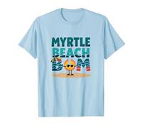 Myrtle Beach Bum Vacation Sun Fun Beach Cadeau pour Amoureux de la Plage T-Shirt, Homme, Bleu Céleste, 3XL