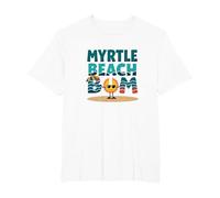 Myrtle Beach Bum Vacation Sun Fun Beach Cadeau pour Amoureux de la Plage T-Shirt, Homme Grandes Tailles, Blanc, 6X Tall