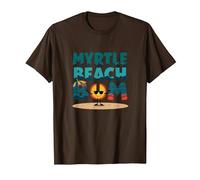 Myrtle Beach Bum Vacation Sun Fun Beach Cadeau pour Amoureux de la Plage T-Shirt, Homme, Marron, XL