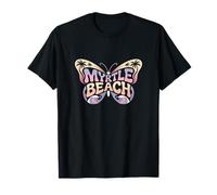 Myrtle Beach Butterfly - Caroline du Sud Nom de la Ville Word Art T-Shirt