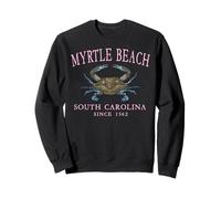 Myrtle Beach, Caroline du Sud, Depuis 1562 Blue Crab Pink Sweatshirt