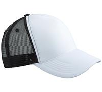 Myrtle Beach Casquette 5 panneaux avec cordon style retro sur la visiere (white/black)