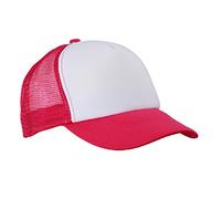 Myrtle Beach Casquette trucker 5 panneaux (white/magenta)
