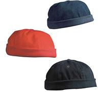 MYRTLE BEACH Lot de 3 Bonnets Marin Docker Velours MB022 Bleu Plage de Myrtle