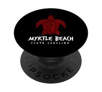 Myrtle Beach Motif Tortue de mer Tribal Caroline du Sud PopSockets PopGrip Adhésif