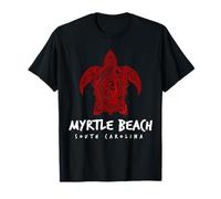 Myrtle Beach Motif Tortue de mer Tribal Caroline du Sud T-Shirt