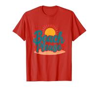 Myrtle Beach Please Vacation Summer Amusement Coastal Art T-Shirt, Homme, Rouge, 3XL
