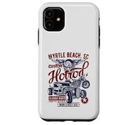 Myrtle Beach SC Vintage Hotrod Voiture et Moto Coque pour iPhone 11