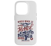 Myrtle Beach SC Vintage Hotrod Voiture et Moto Coque pour iPhone 14 Pro