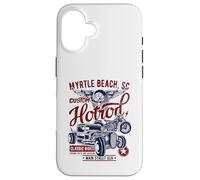 Myrtle Beach SC Vintage Hotrod Voiture et Moto Coque pour iPhone 16