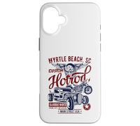 Myrtle Beach SC Vintage Hotrod Voiture et Moto Coque pour iPhone 16 Plus