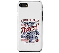 Myrtle Beach SC Vintage Hotrod Voiture et Moto Coque pour iPhone SE (2020) / 7/8