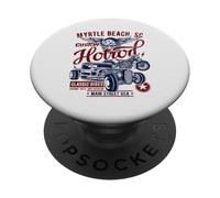 Myrtle Beach SC Vintage Hotrod Voiture et Moto PopSockets PopGrip Adhésif