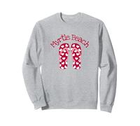 Myrtle Beach Tongs Motif cœurs nautiques Sweatshirt
