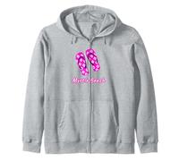 Myrtle Beach Tongs Nautiques à Fleurs Roses Sweat à Capuche