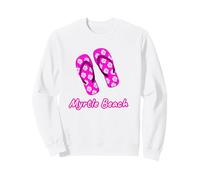 Myrtle Beach Tongs Nautiques à Fleurs Roses Sweatshirt