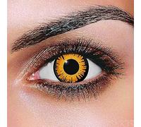 MYSA LENS® Lentilles De Contact De Couleur Fantaisie Crazy Lens Cosplay Halloween Yeux Vampire Twilight Bella Etui Offert 12 Mois sans correction