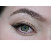 MYSA LENS® Lentilles De Contact De Couleur Fantaisie Yeux Noisette Pure Hazel 3 Tons Kit De Rangement Boitier Pince et applicateur Offert 12 Mois sans correction