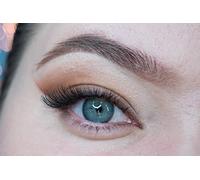 MYSALENS® Lentilles De Contact De Couleur Canna Roze Hidrocor Bleu Gris très haute opacité Kit De Rangement Boitier Pince applicateur Offert 12 Mois sans correction