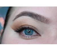 MYSALENS® Lentilles De Contact De Couleur Edge Blue Hidrocore Couleur Naturelle Kit De Rangement Boitier Pince et applicateur Offert 12 Mois sans correction