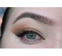 MYSALENS® Lentilles De Contact De Couleur Edge Brown Hidrocore Couleur Naturelle Kit De Rangement Boitier Pince et applicateur Offert 12 Mois sans correction